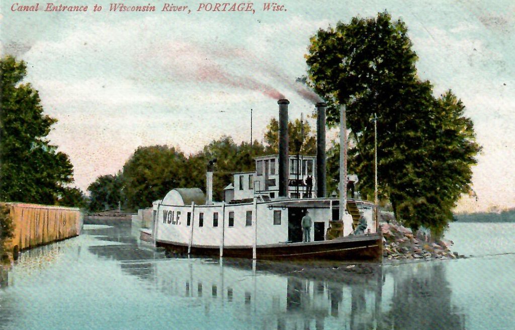 Portage, Canal Entrance to Wisconsin River (Wisconsin, USA)