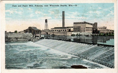 Dam and Paper Mill, Nekoosa, near Wisconsin Rapids
