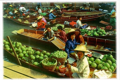 Dam Noen Saduak, Floating Market