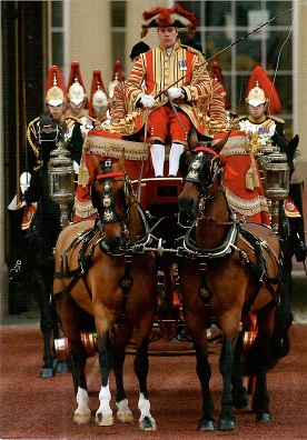 London, Carriage Leaving Buckingham Palace