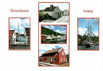 Strusshamn, Askøy, multiple views (white)