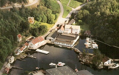 Strusshamn, Askøy, aerial view