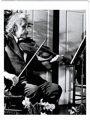Albert Einstein Playing the Violin