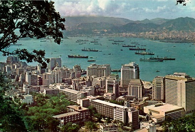 Panoramic View of Hong Kong and Kowloon