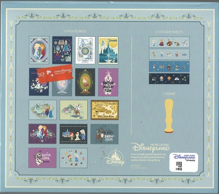 Hong Kong Disneyland cards and stickers – boxed set (reverse)