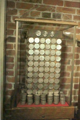 San Francisco, Old Mint Museum, Silver Morgan Dollar Display (California)