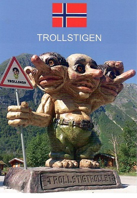 Trollstigen, statue