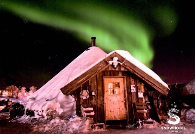 Kirkenes, Snowhotel, cabin and Northern Lights