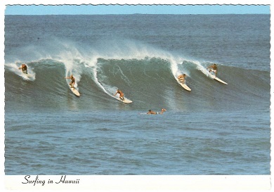Surfing in Hawaii
