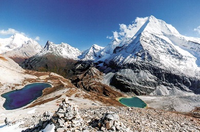 Sichuan, Yading Nature Reserve – two lakes (PR China)