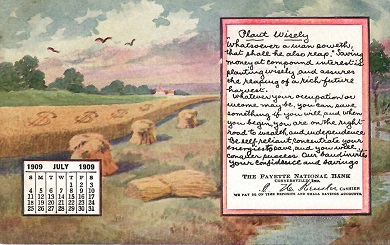 Connersville, Fayette National Bank  (July, 1909) (Indiana, USA)