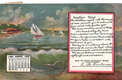 Connersville, Fayette National Bank (August 1909) (Indiana, USA)