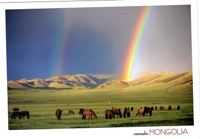 Horse and Double Rainbow