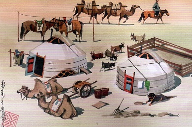 Two Gers (D. Batmunkh)