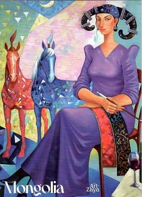 Two horses, one woman