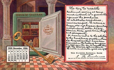Connersville, The Fayette National Bank (November 1909)