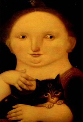 Woman with cat