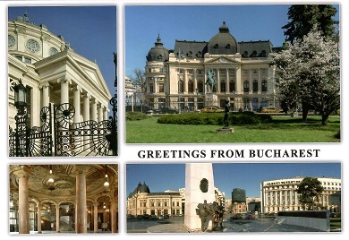Greetings from Bucharest, multiple views (Romania)
